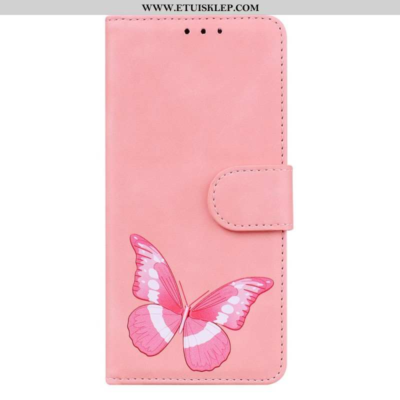 Etui Folio do Oppo Reno 8 Lite Motyl